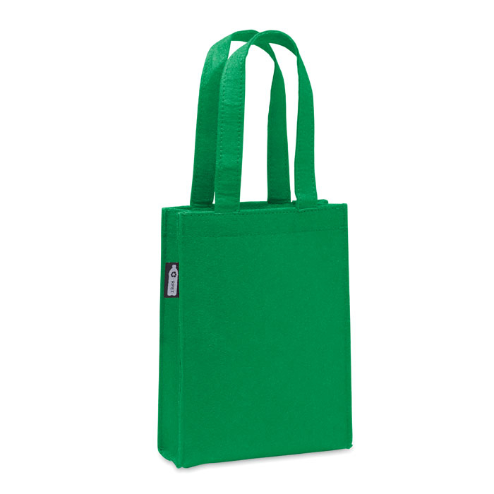 Petit sac cadeau publicitaire feutre rPET Feltote Vert 